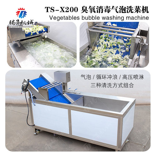 厂家直销全自动蔬菜清洗机 气泡洗菜机果蔬清洗机 白菜菠菜清洗机