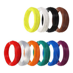 铁氟龙镀银高温电线0.2/1/2.5/4/6平方耳机音响特氟龙连接信号线