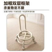 小凳子塑料矮凳用客厅万椅向轮快递凳滑家轮音静子靠背椅姿竹网红