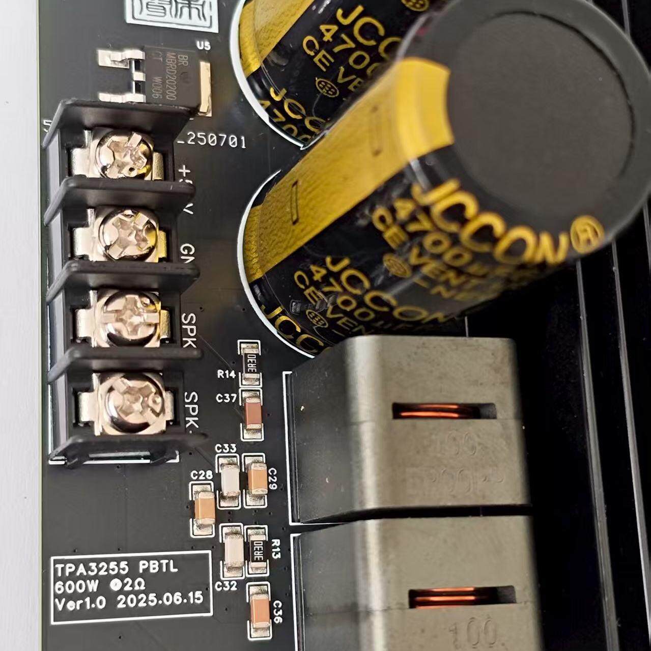 B-0263 TA55并联600W单声道大功率功放板3PPBTL 老TPA3255 虎180