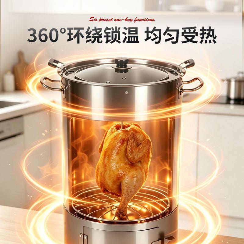 吊烧烤烧55644烤烤炉家用无烟木室炭户外烤炉肉烤串炉子炉不锈钢