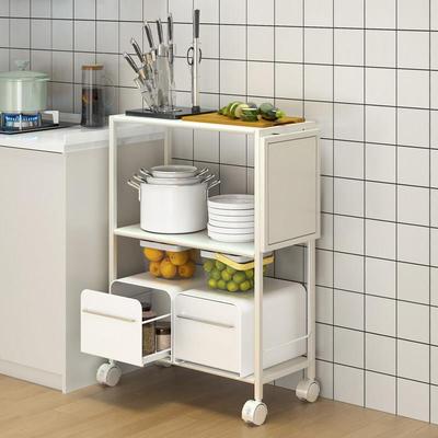 厨房置备物架落地料理桌台餐车收as230503纳窄边多功能切菜长条柜