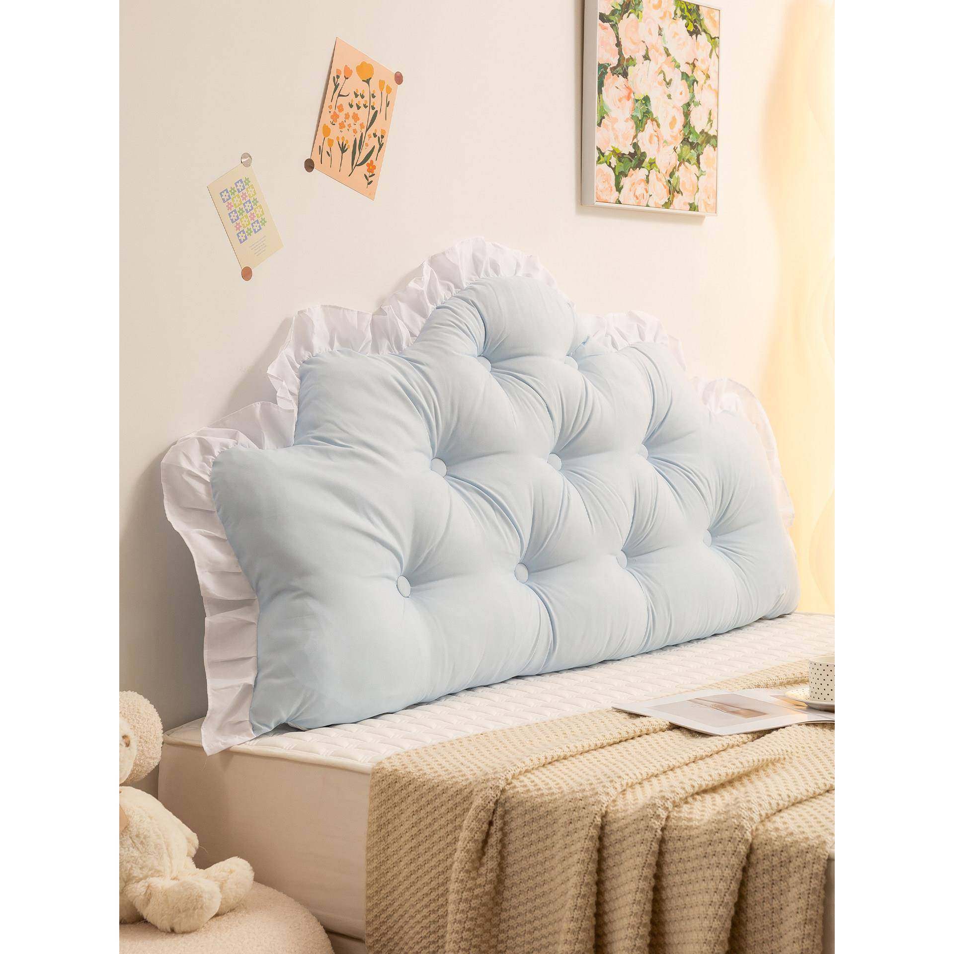 公主风床头靠垫加软高042大靠枕护腰防撞榻榻米室背包床上靠卧可,居家布艺,床头靠垫,淘宝优惠券,粉丝福利购,淘宝优惠卷