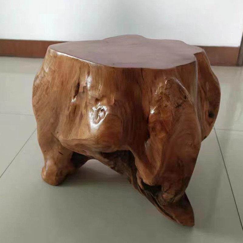 L12458根雕树凳子原木凳摆墩树桩树墩茶几茶桌实木杉木根花架件木