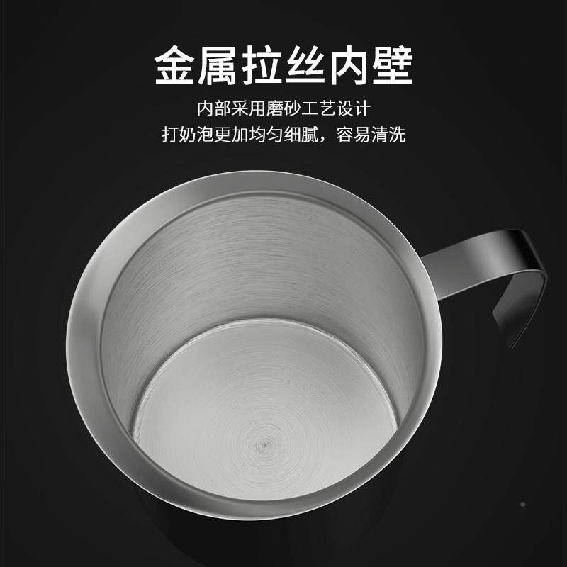 层打奶泡器04不锈双家用BH-089 拿铁花式咖奶啡手动牛发泡钢机器