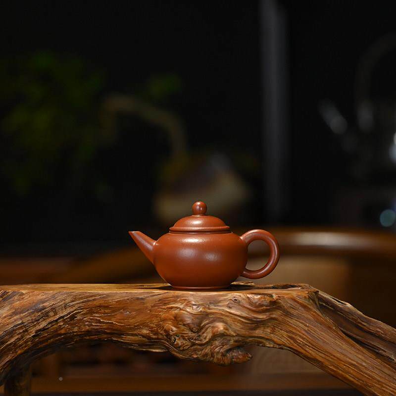 茶HHD0095宜兴0紫砂茶壶原矿朱砂手横工小品自用功夫具茶具茶壶10