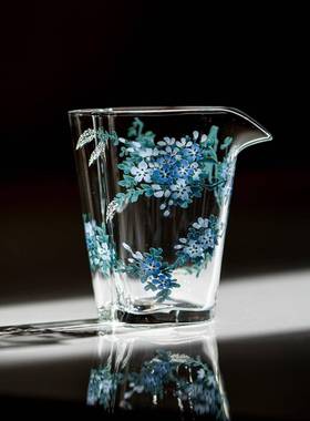 盈德雪兰花特别好堂看的公0道杯22ZEN5档新款高玻璃公杯茶海分茶