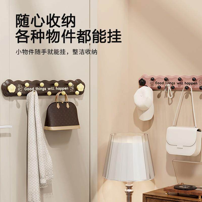 吸盘圆挂球联排钩免打孔ss01玄衣关帽钩挂衣门强力承重浴室厨房后