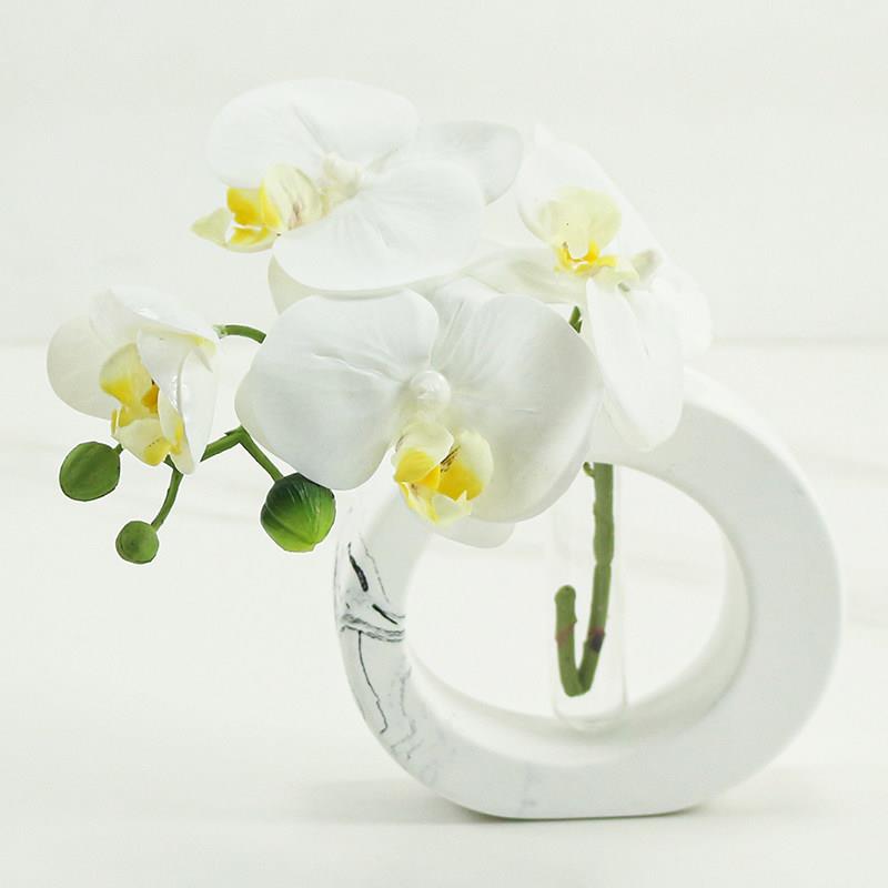 餐屋桌仿真花艺轻奢样板桌房客厅绿植卧室软装摆示件样05品展中心