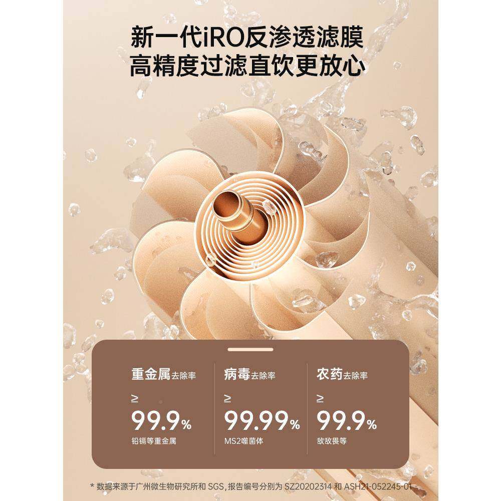 IAM净饮熟水机净水器一家用加自来水反渗透过滤台7768式即热直饮