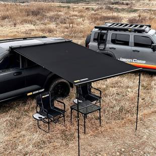 简户KDR全黑化车边帐篷森侧边天幕黑胶遮外阳蓬防雨野棚房车载越