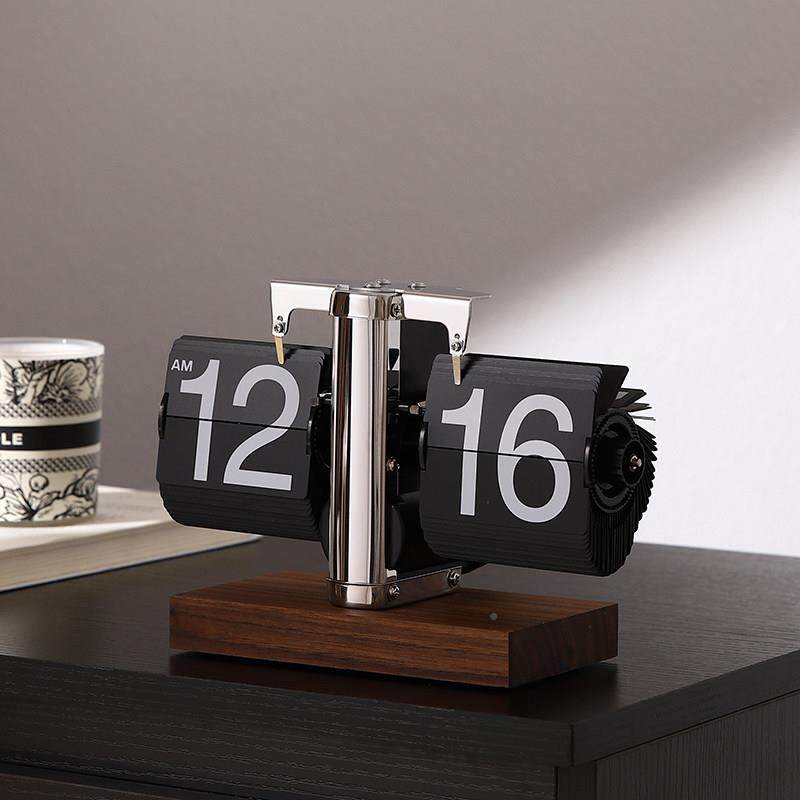 翻页装时钟日历摆件轻小高级感客厅众电视柜fysz-bja酒柜奢意式极