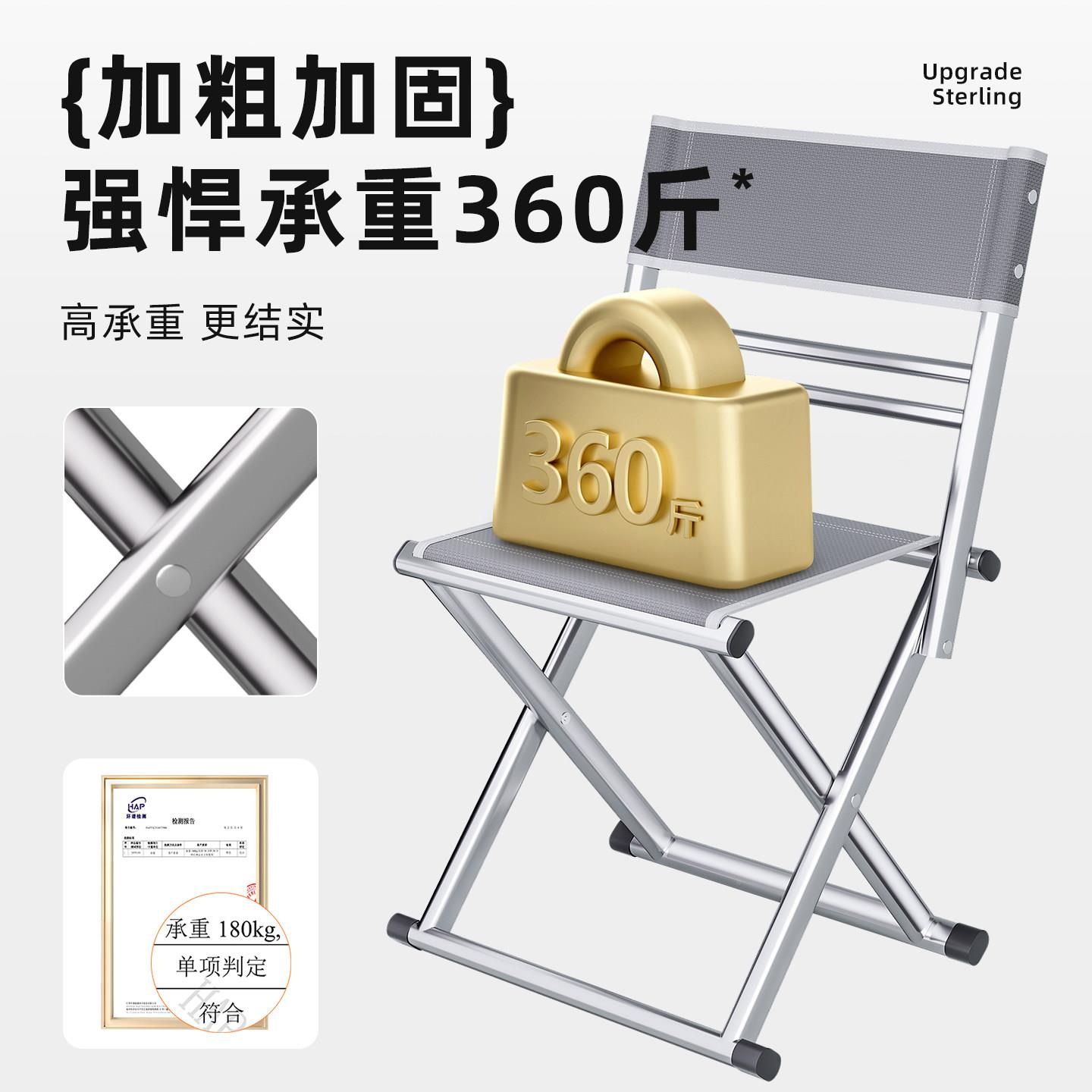 子户折外叠椅折叠凳可携式小马扎靠背AK1626-0椅板凳钓鱼凳子新型图片