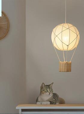 儿房吊JIZ灯定餐饮工童程制男女孩孩公主房间卧室床头装饰热气球