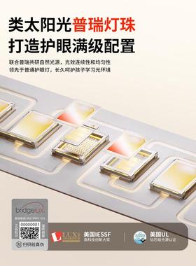 大路护眼灯台学习专用灯全光谱学生童书桌落儿地小路85204灯阅灯