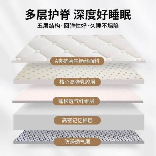 红豆乳胶床垫舍租房卧专用80X室00HD-CD072海绵宿软垫子学生单2人