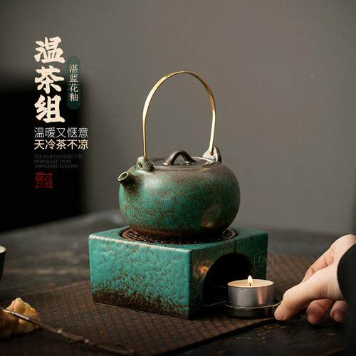 中式蜡烛煮茶热zlhy-202炉套装温茶炉底座陶瓷古家温用热茶暖茶加