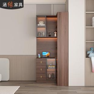 地转角书角柜置物架落家用柜客厅沙发边柜拐角柜三7F60角形柜子7F