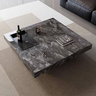 莎蒂意极简岩板茶几客厅CJ3024.用轻奢现代高级家感茶几桌法高式