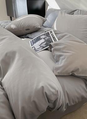 纯色全棉件套定制订尺寸床单四被套1280X200X20被罩做三件套VT48