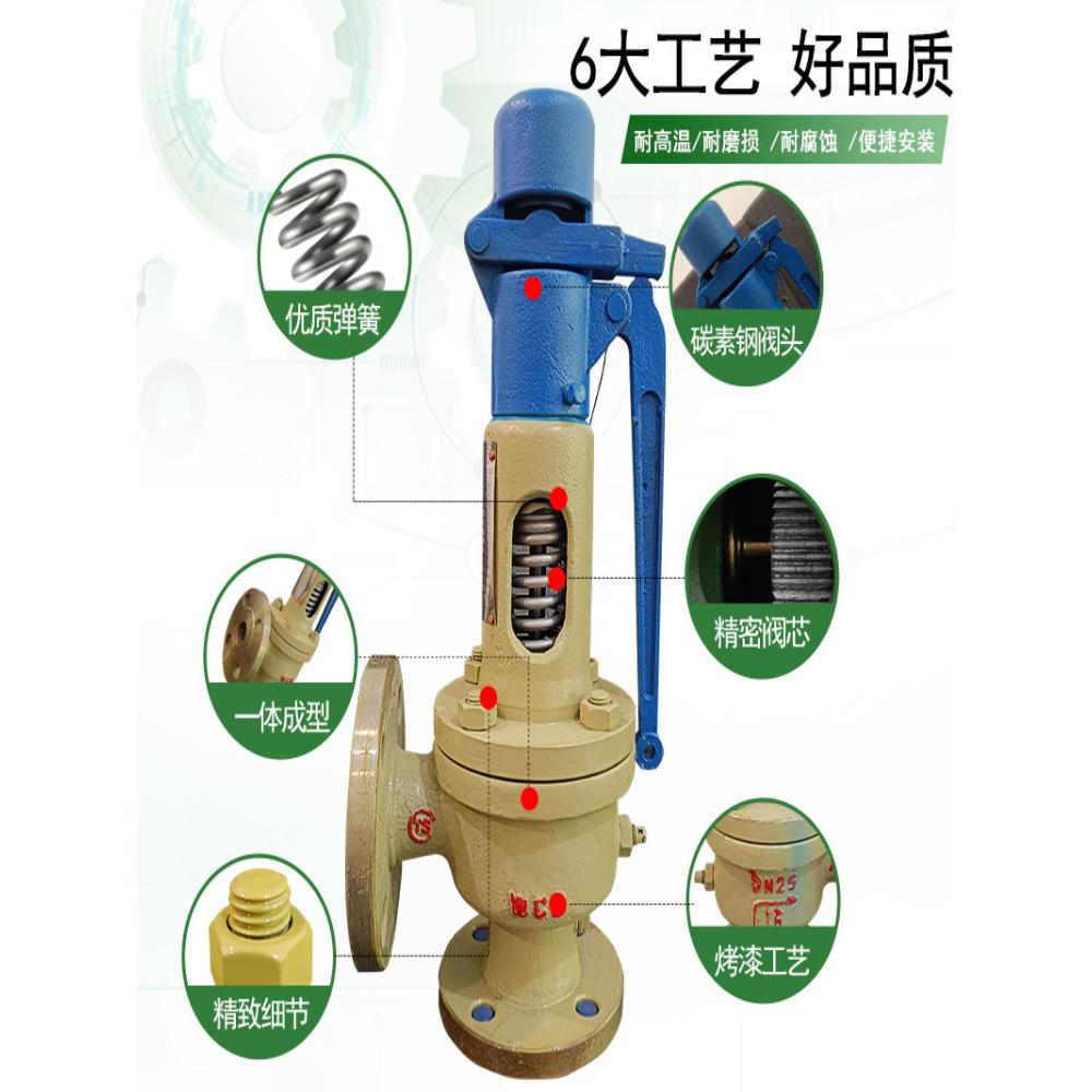 飞润A48Y1C弹簧全启式全阀储气罐-安全阀蒸汽锅炉安安全6阀泄压阀