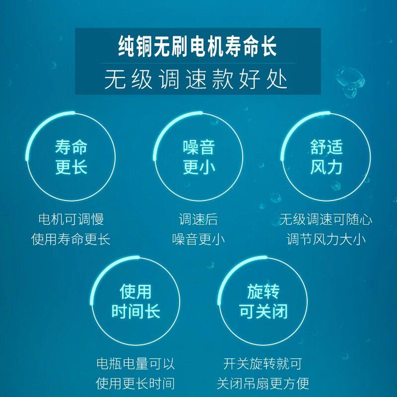 v吊扇24V362V148V60V直流1小风扇蓄风电池夜市地摊赶苍蝇电扇