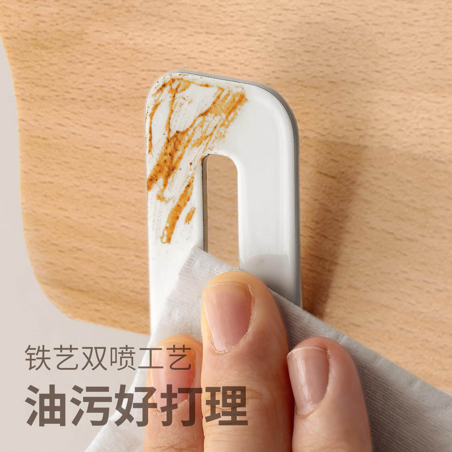 懒角落厨房物架免层打孔壁挂式用菜板砧66926A板放置架锅盖家架置