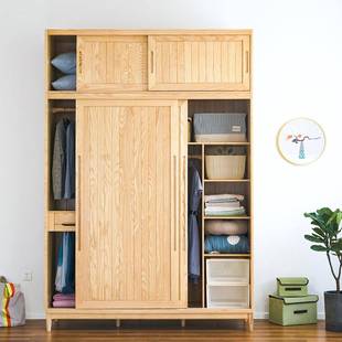 GLDYG 原创北欧实木橱黑胡纯桃卧室移门拉门衣 格林衣柜大