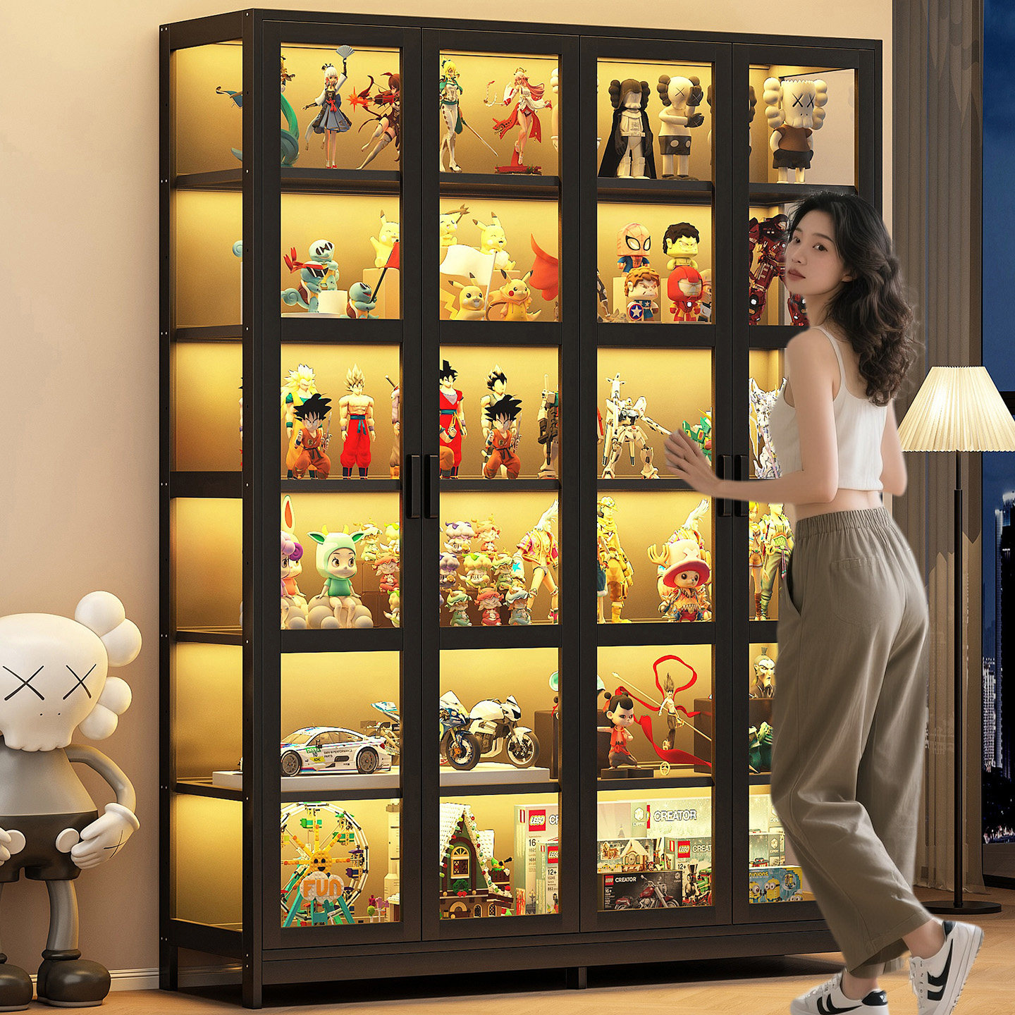 手办展示柜货品陈列柜摆件置物架