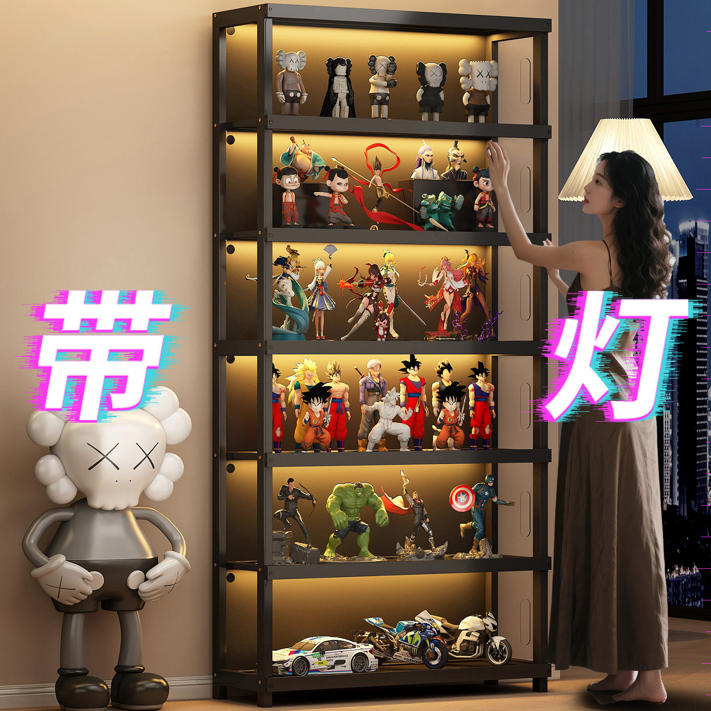 手办展示柜家用陈列柜痛柜收纳柜