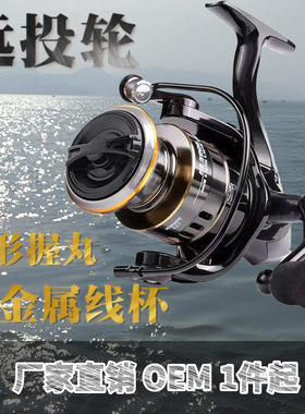 渔轮全金属纺车轮路亚渔轮远投专用鱼轮海竿抛竿微物海杆手竿鱼线