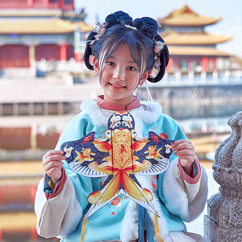 速发20自4年新儿童亲子复古手工艺迷你沙燕套筝竹签材料包2制风餐