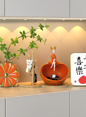 速发创意轻奢入户玄关收礼摆件高档家居客厅乔迁搬家礼品纳物