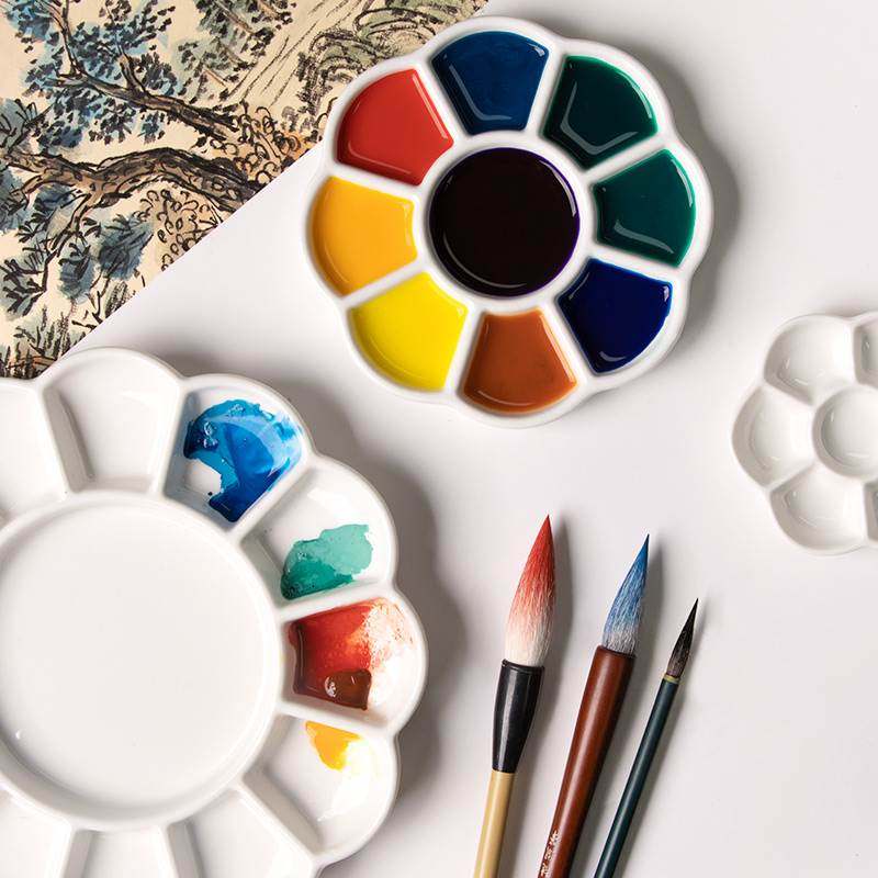 速发儿小凤 调色盘 大童美术生专用油画画盘水粉颜料盘梅花国画张,文具电教/文化用品/商务用品,调色板,淘宝优惠券,粉丝福利购,淘宝优惠卷