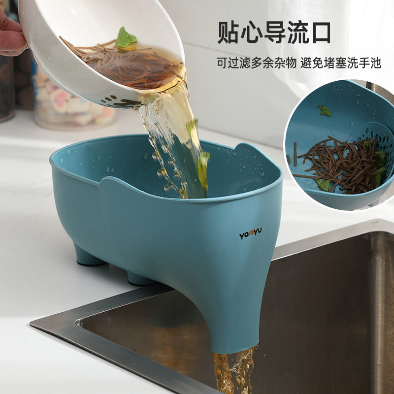 速发沥菜水槽多功能厨水篮家用厨房客厅蔬房水果洗菜篮淘菜沥水碗