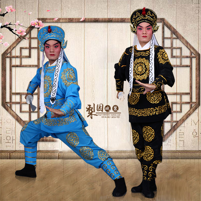速发戏曲男兵衣/戏剧武生服装/武将/小士兵/跑龙套/京剧古装男兵