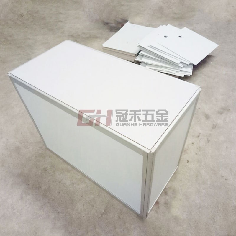 速发展会折叠洽谈桌标摊展位折叠桌展览便携式前台桌可拆卸铝制接