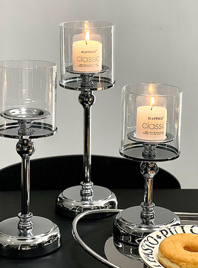 速发家古台烛香薰复用烛光晚餐道具浪漫台座餐桌装饰品摆件