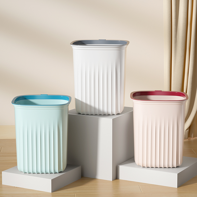 速发垃圾桶家用大容量客奢带房卧室轻厅风厨压圈垃圾筒大号卫生间