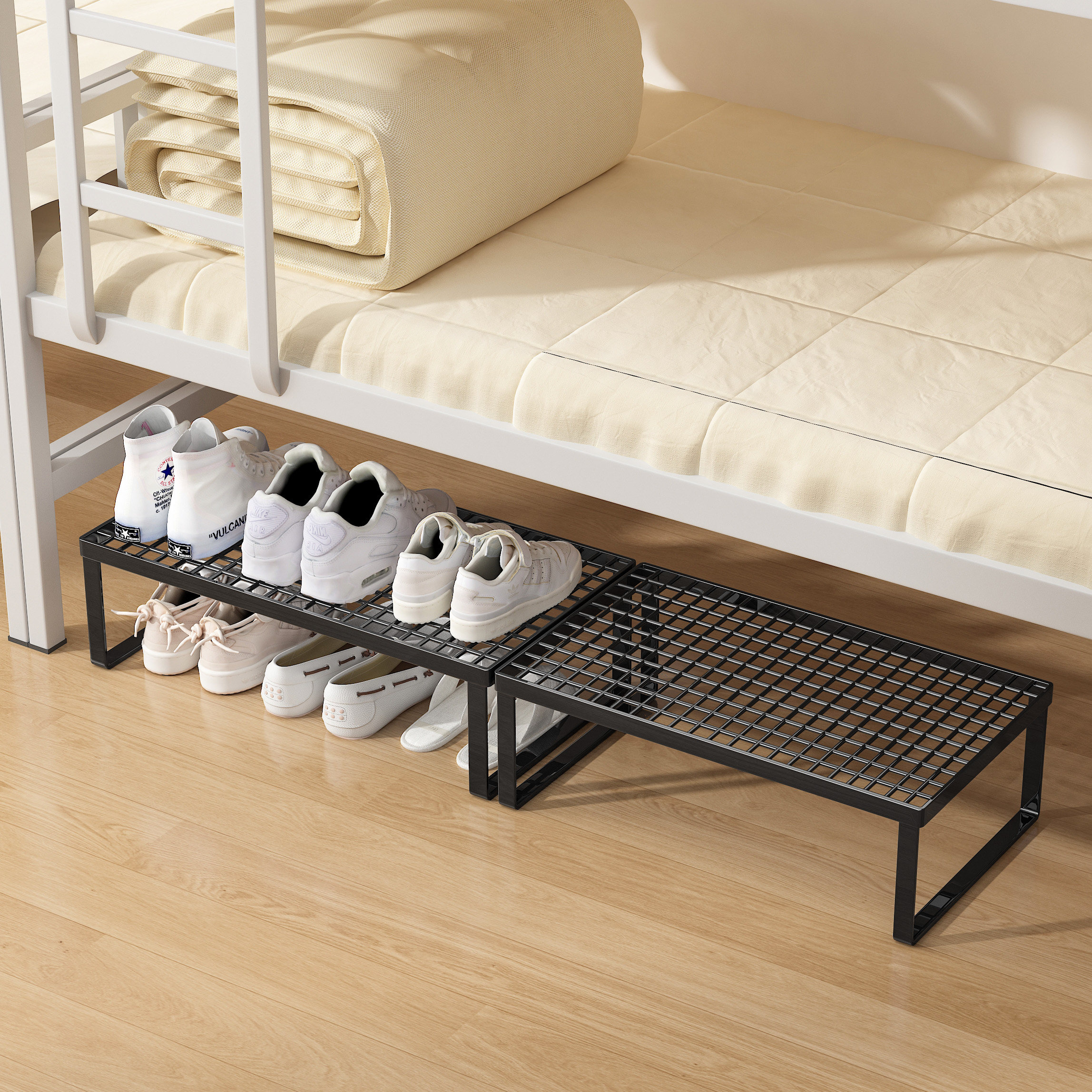 速发宿舍鞋架子简易多层床底下鞋子一体神器学生寝室好物免安装收
