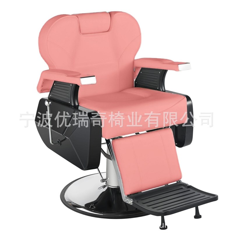 速发理发椅美发椅舒适理容椅不锈钢剪发椅理发店家具