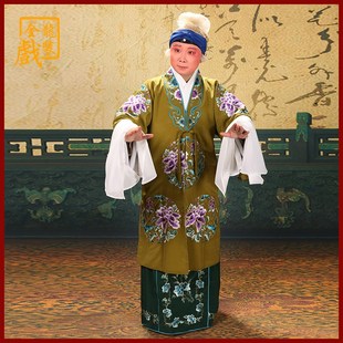 饰服团花 戏剧员戏老旦花旦服外水袖 速发全龙戏装 京剧戏曲舞蹈服装