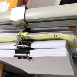 速发屏风挂顶式 不锈 文件反尾夹挂钩 工位办公桌隔板长尾夹整理钩