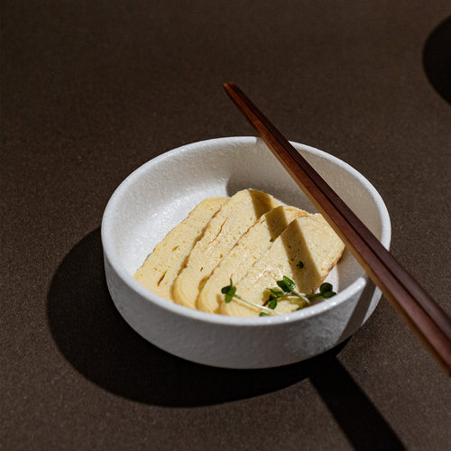 家用纯白色米饭碗高颜值4.5英寸碗餐厅圆形刺身冷菜凉菜陶瓷碗