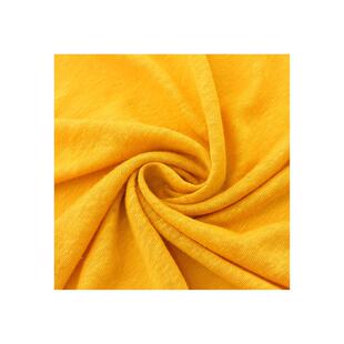 纯亚0麻针料织布17g亚麻TCI面料夏季亚麻料T恤服装面亚麻针织汗布