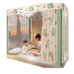 支架蚊帐床帘家Z2X+L12X用卧5室1.米床笠款封闭式拉遮带光方顶防