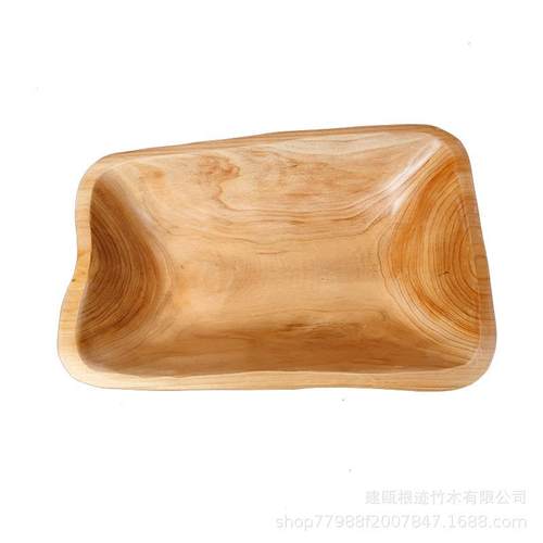 实木果盘木制长方形木盆厂家盘子家用餐盘（月销1000）木质