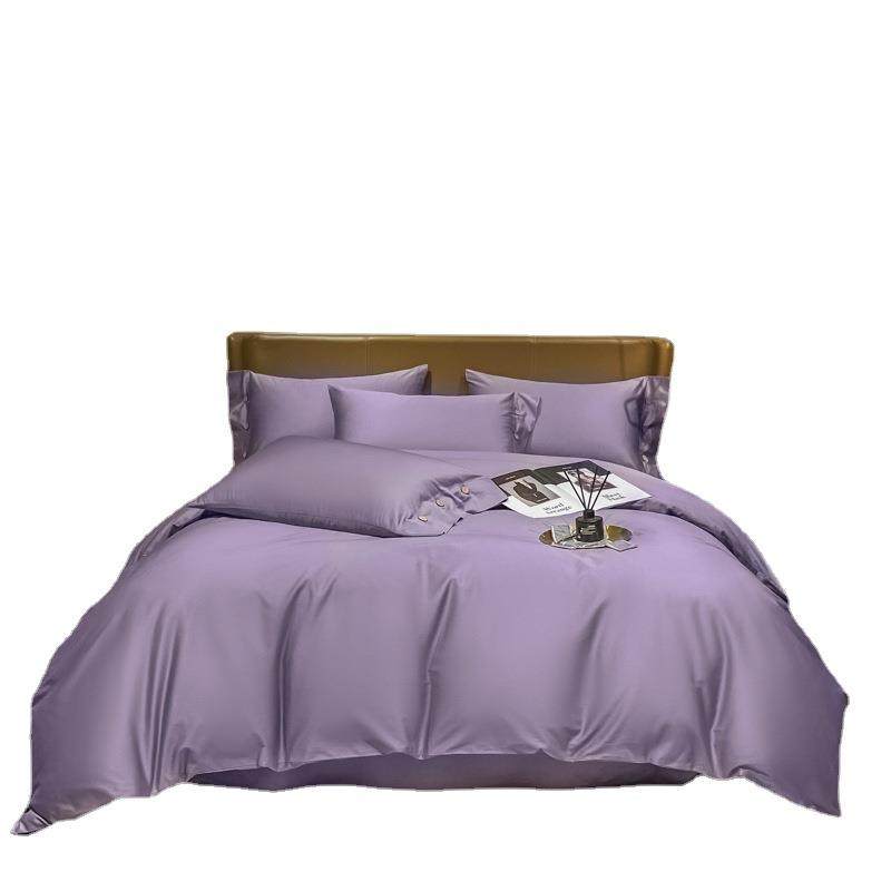 04新品纯色2斜纹长0绒棉单人被罩单YUNXIBT品6支纯棉被套单2件套,床上用品,学生床品套件,淘宝优惠券,粉丝福利购,淘宝优惠卷