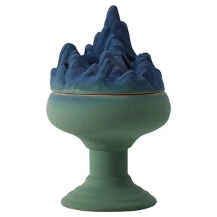 式陶瓷太石香薰炉家用室内仿古禅意粗UJJ陶盘香中炉大湖号檀香炉