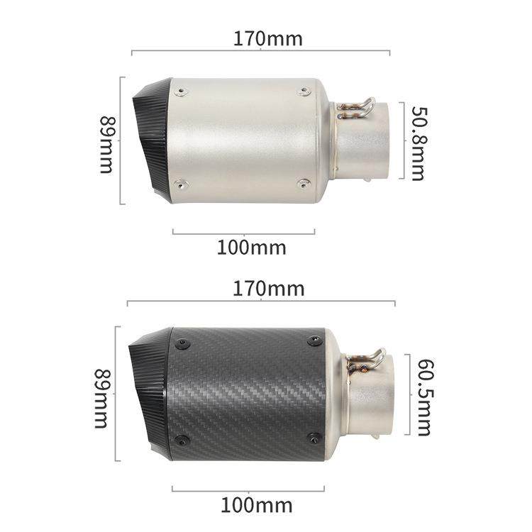 适用AR排气管CBR1000改川崎6雅马哈R通用装AR钛合金排气管6于0MM